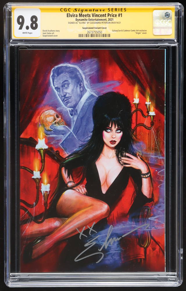 Cassandra Peterson Signed 2021 "L'Uomo Ragno" Issue #700 Marvel Comic Book Inscribed "XX" (CGC 9.8) at PristineAuction.com Cassandra Peterson Signed 2021 "L'Uomo Ragno" Issue #700 Marvel Comic Book Inscribed "XX" (CGC 9.8) at PristineAuction.com