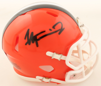 Harold Fannin Signed Browns Speed Mini Helmet (JSA) at PristineAuction.com