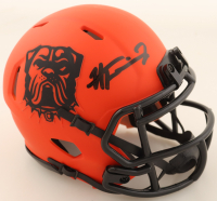 Harold Fannin Signed Browns Rave Alternate Speed Mini Helmet (JSA) at PristineAuction.com