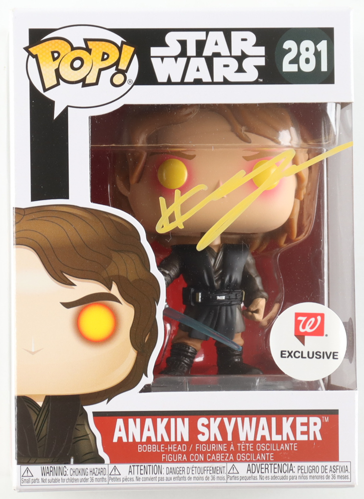 Hayden Christensen Signed "Star Wars" #281 Anakin Skywalker Bobble-Head Funko Pop! Vinyl Figure (Beckett) at PristineAuction.com Hayden Christensen Signed "Star Wars" #281 Anakin Skywalker Bobble-Head Funko Pop! Vinyl Figure (Beckett) at PristineAuction.com