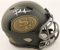 Frank Gore Signed 49ers Salute to Service Alternate Speed Mini Helmet (Beckett) at PristineAuction.com