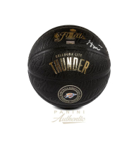 Shai Gilgeous-Alexander Signed LE Thunder Championship Logo Basketball (Panini) at PristineAuction.com