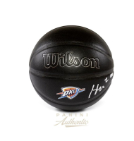 Shai Gilgeous-Alexander Signed Thunder Logo Basketball (Panini) at PristineAuction.com