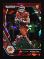 Trevor Lawrence 2021 Panini Prizm Draft Picks Prizms Red Ice #106 RC at PristineAuction.com