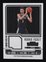 Victor Wembanyama 2023-24 Panini Contenders Rookie Ticket Swatches #6 RC at PristineAuction.com