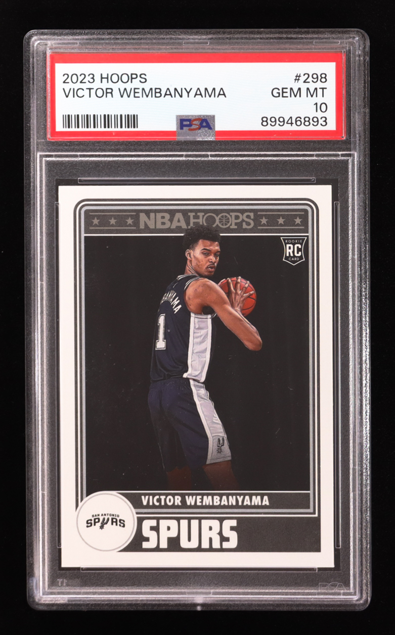 Victor Wembanyama 2023-24 Hoops Winter #298 RC (PSA 10) at PristineAuction.com Victor Wembanyama 2023-24 Hoops Winter #298 RC (PSA 10) at PristineAuction.com