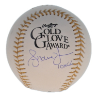 Andruw Jones Signed Gold Glove Award Baseball Inscribed "10x GG" (Wilder) at PristineAuction.com