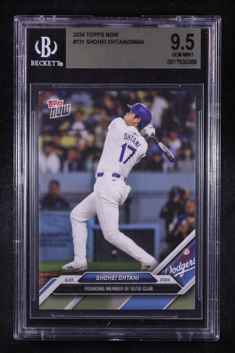 Shohei Ohtani 2024 Topps Now #731 28644 (BGS 9.5) at PristineAuction.com Shohei Ohtani 2024 Topps Now #731 28644 (BGS 9.5) at PristineAuction.com