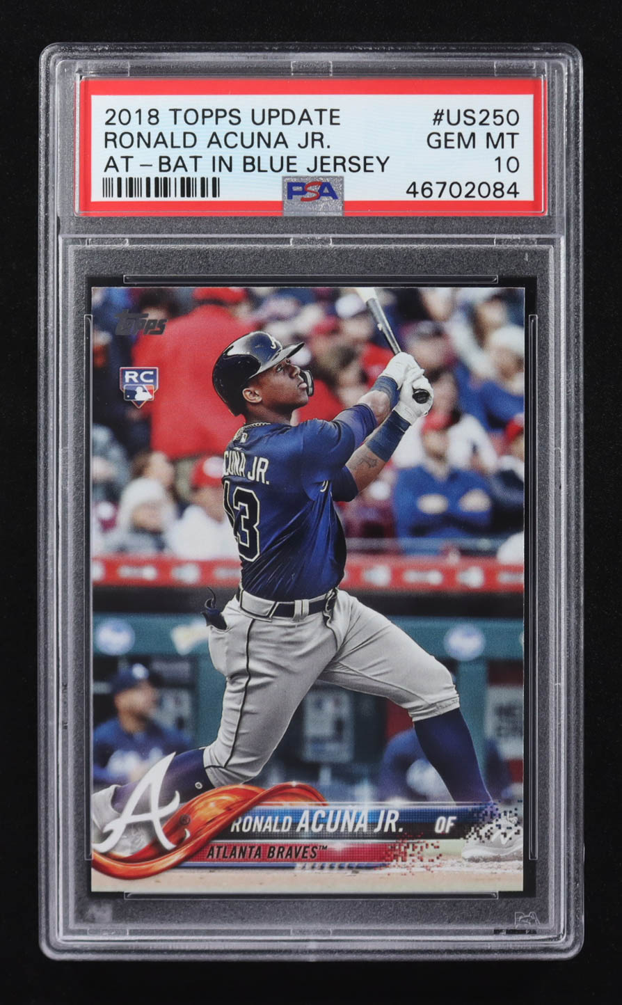 Ronald Acuna Jr. 2018 Topps Update #US250 RC (PSA 10) at PristineAuction.com Ronald Acuna Jr. 2018 Topps Update #US250 RC (PSA 10) at PristineAuction.com