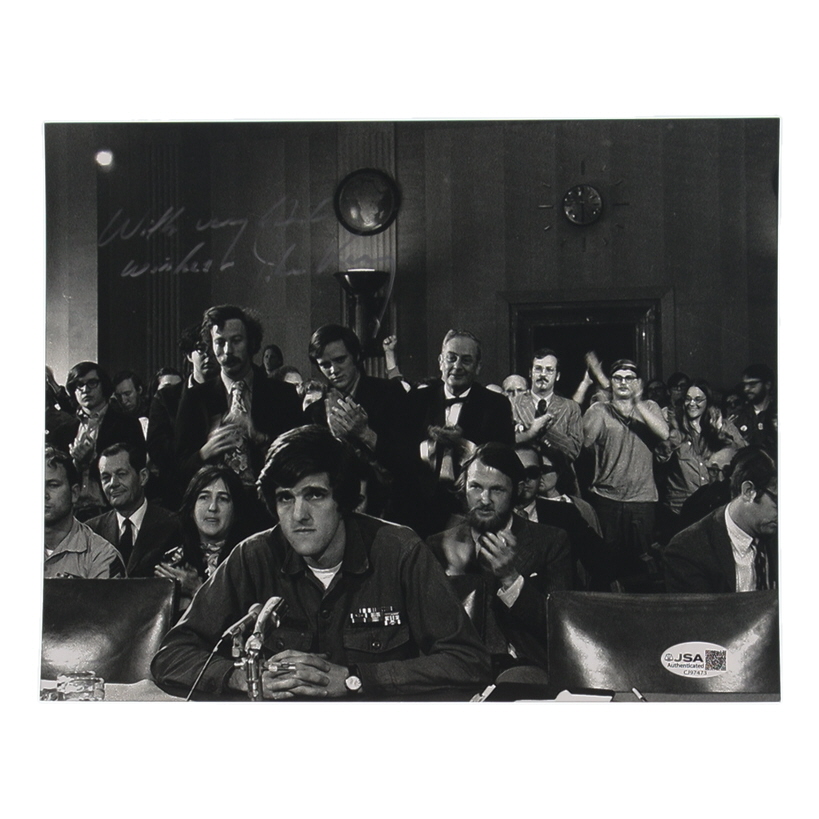 John Kerry Signed 8x10 Photo Inscribed "With My Best Wishes" (JSA) at PristineAuction.com John Kerry Signed 8x10 Photo Inscribed "With My Best Wishes" (JSA) at PristineAuction.com
