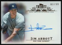 Jim Abbott 2013 Topps Tribute Autographs #JA2 #83/99 at PristineAuction.com
