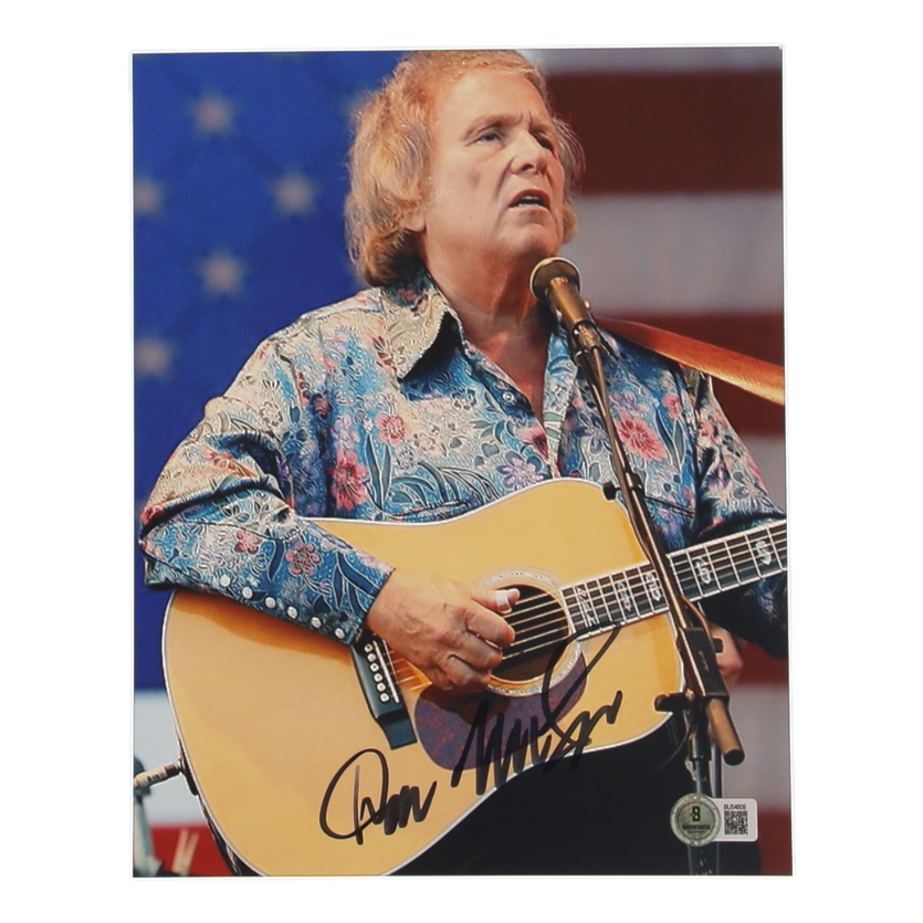 Don McLean Signed 8x10 Photo (Beckett) at PristineAuction.com Don McLean Signed 8x10 Photo (Beckett) at PristineAuction.com
