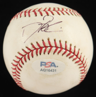 Dustin Pedroia Signed OML Baseball (PSA) at PristineAuction.com
