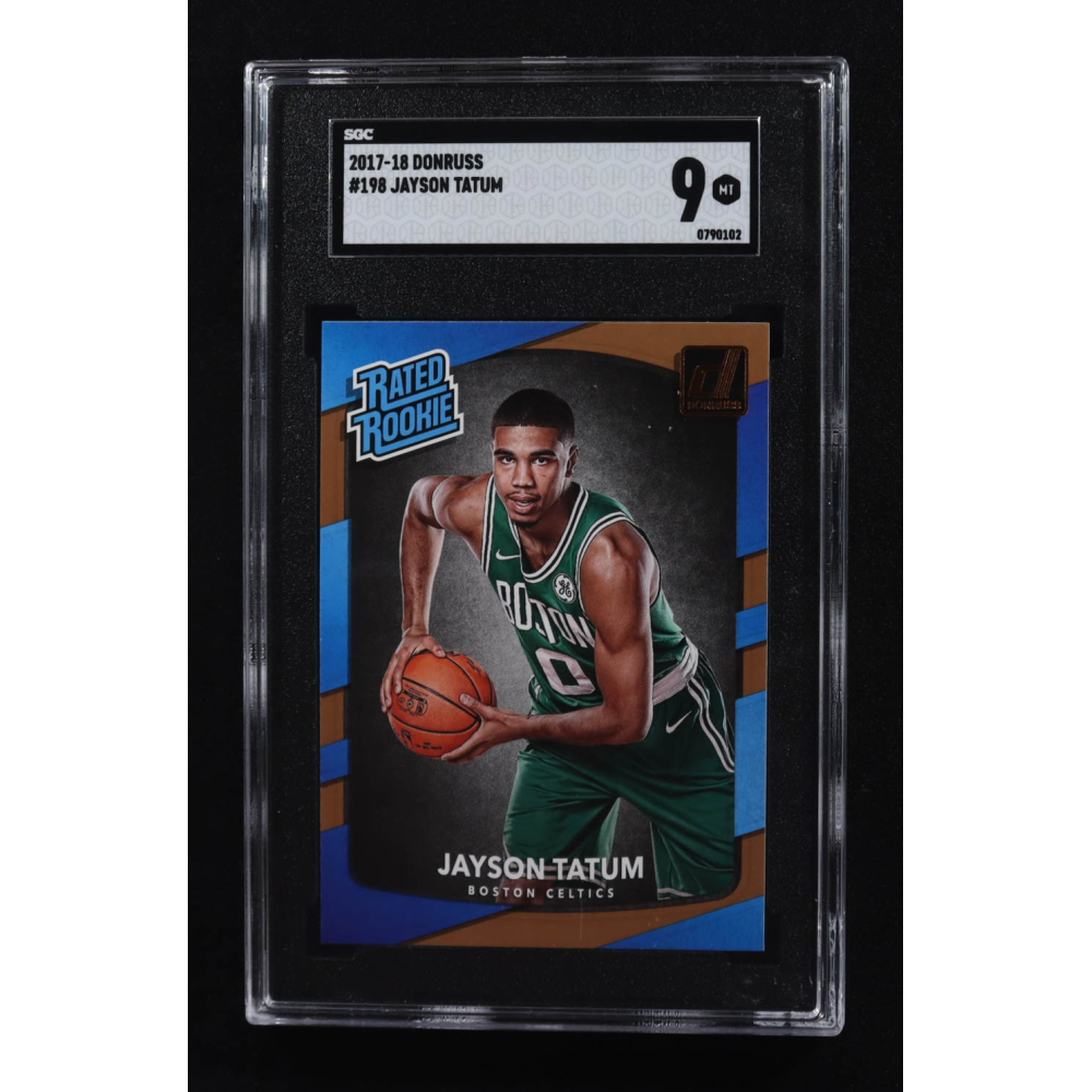 Jayson Tatum 2017-18 Panini Donruss RR #198 RC (SGC 9) at PristineAuction.com