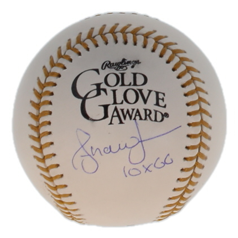 Andruw Jones Signed Gold Glove Award Baseball Inscribed "10x GG" (Wilder) at PristineAuction.com