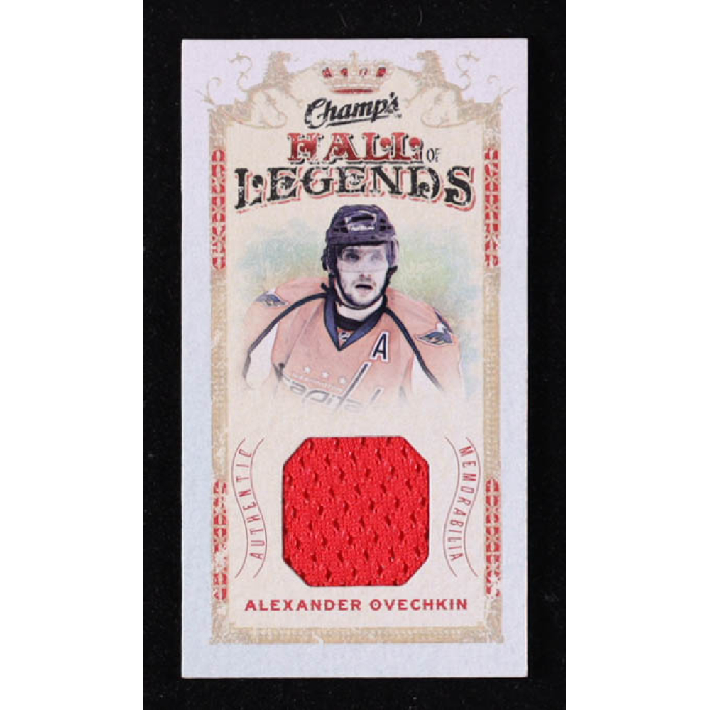 Alexander Ovechkin 2009-10 Upper Deck Champ's Hall of Legends Memorabilia Mini #HLAO at PristineAuction.com