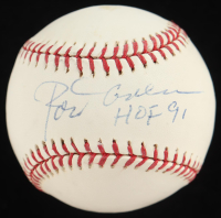 Rod Carew Signed OML Baseball Inscribed "HOF 91" (JSA) at PristineAuction.com