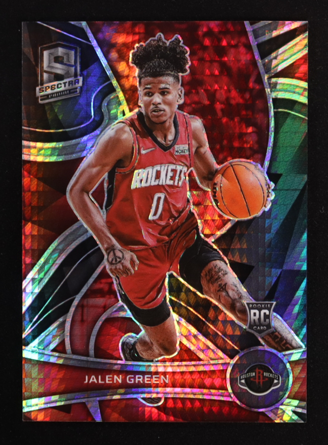 Jalen Green 2021-22 Panini Spectra #105 Asia Black RC #1/1 at PristineAuction.com Jalen Green 2021-22 Panini Spectra #105 Asia Black RC #1/1 at PristineAuction.com