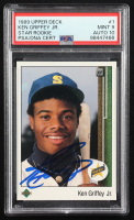 Ken Griffey Jr. Signed 1989 Upper Deck #1 RC (PSA 9 | Autograph Graded 10) at PristineAuction.com
