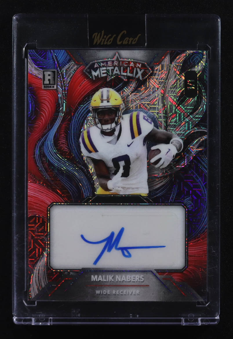 Malik Nabers 2023-24 Wild Card American Mettalix Auto #WMMF-MNA RC #1/1 at PristineAuction.com Malik Nabers 2023-24 Wild Card American Mettalix Auto #WMMF-MNA RC #1/1 at PristineAuction.com