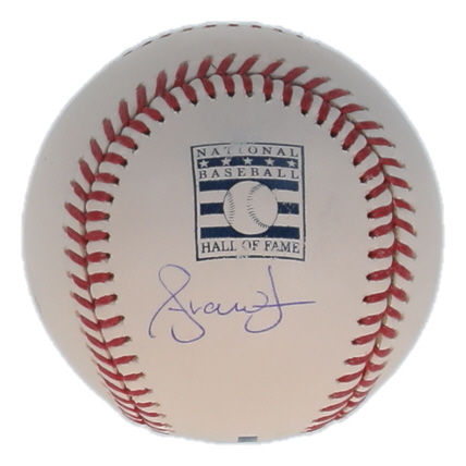 Andruw Jones Signed OML Hall of Fame Logo Baseball (Wilder) | Pristine ...