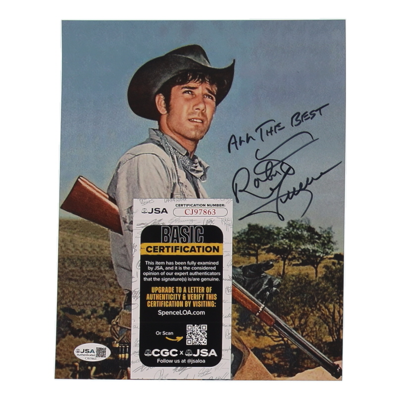 Robert Fuller Signed "Laramie" 8x10 Photo Inscribed "All the Best" (JSA) at PristineAuction.com Robert Fuller Signed "Laramie" 8x10 Photo Inscribed "All the Best" (JSA) at PristineAuction.com