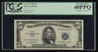 1953 $5 Silver Certificate Note - The Rickey Collection (PCGS Extremely Fine 40 PPQ) at PristineAuction.com
