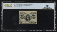 Third Issue 5 Cents Fractional Currency Note Design Letter "a" on Face (PCGS Very Fine 30) at PristineAuction.com