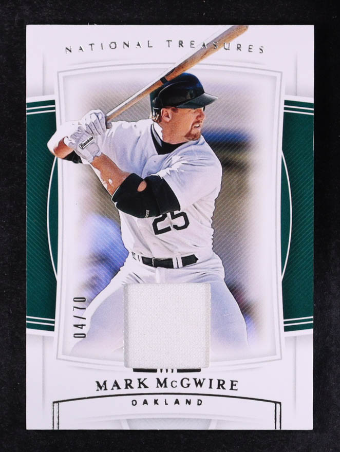 Mark McGwire 2020 Panini National Treasures JSY #40 #04/70 at PristineAuction.com Mark McGwire 2020 Panini National Treasures JSY #40 #04/70 at PristineAuction.com