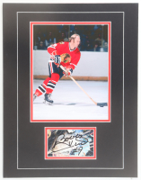 Bobby Hull Signed Black Hawks Custom Matted Cut Display (JSA) at PristineAuction.com