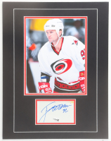 Jeff O'Neill Signed Hurricanes Custom Matted Cut Display with Photo (JSA) at PristineAuction.com