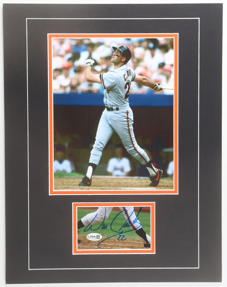 Will Clark Signed Mets Custom Matted Cut Display (JSA) at PristineAuction.com Will Clark Signed Mets Custom Matted Cut Display (JSA) at PristineAuction.com