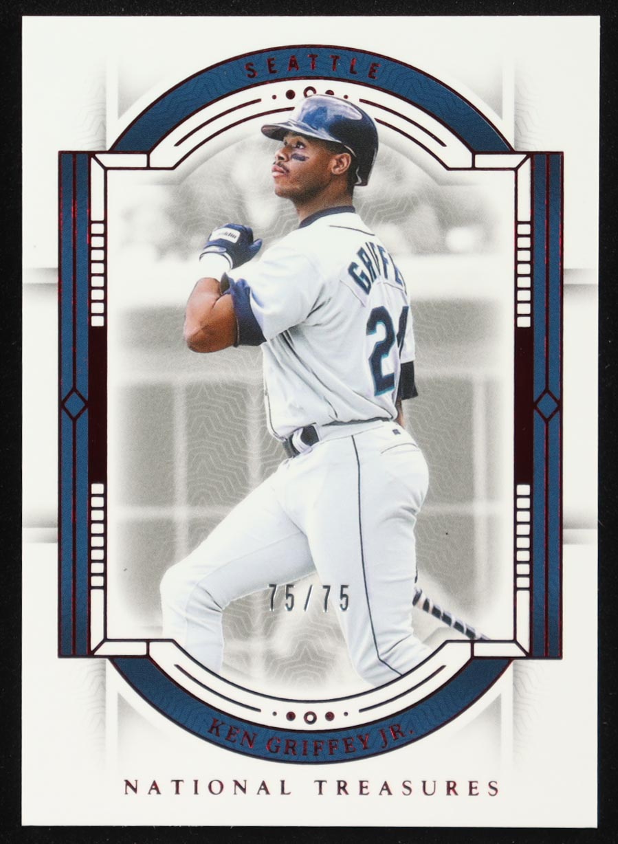 Ken Griffey Jr. 2024 Panini National Treasures Red #14 #75/75 at PristineAuction.com Ken Griffey Jr. 2024 Panini National Treasures Red #14 #75/75 at PristineAuction.com
