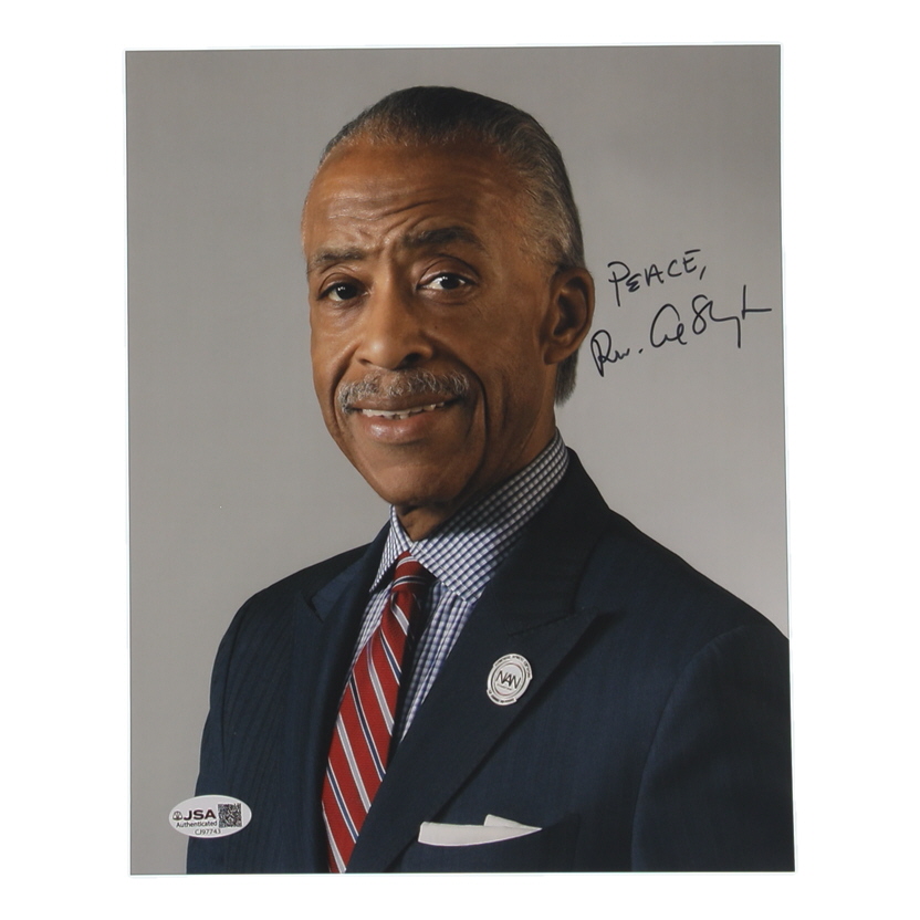 Al Sharpton Signed 8x10 Photo Inscribed "Peace" (JSA) at PristineAuction.com Al Sharpton Signed 8x10 Photo Inscribed "Peace" (JSA) at PristineAuction.com