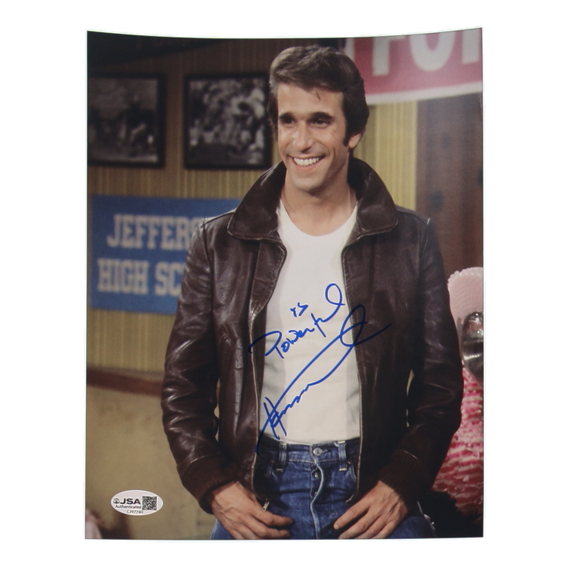 Henry Winkler Signed "Happy Days" 8x10 Photo Inscribed "Is Powerful" (JSA) at PristineAuction.com Henry Winkler Signed "Happy Days" 8x10 Photo Inscribed "Is Powerful" (JSA) at PristineAuction.com