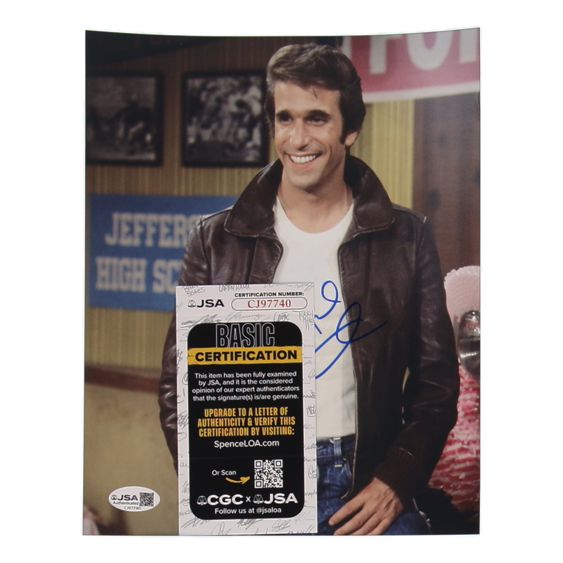 Henry Winkler Signed "Happy Days" 8x10 Photo Inscribed "Is Powerful" (JSA) at PristineAuction.com Henry Winkler Signed "Happy Days" 8x10 Photo Inscribed "Is Powerful" (JSA) at PristineAuction.com