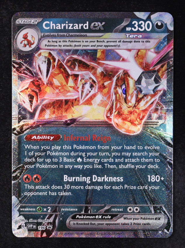 Charizard Ex 2025 Pokemon TCG Scarlet & Violet Black Star Promos Special Collection #196 at PristineAuction.com Charizard Ex 2025 Pokemon TCG Scarlet & Violet Black Star Promos Special Collection #196 at PristineAuction.com