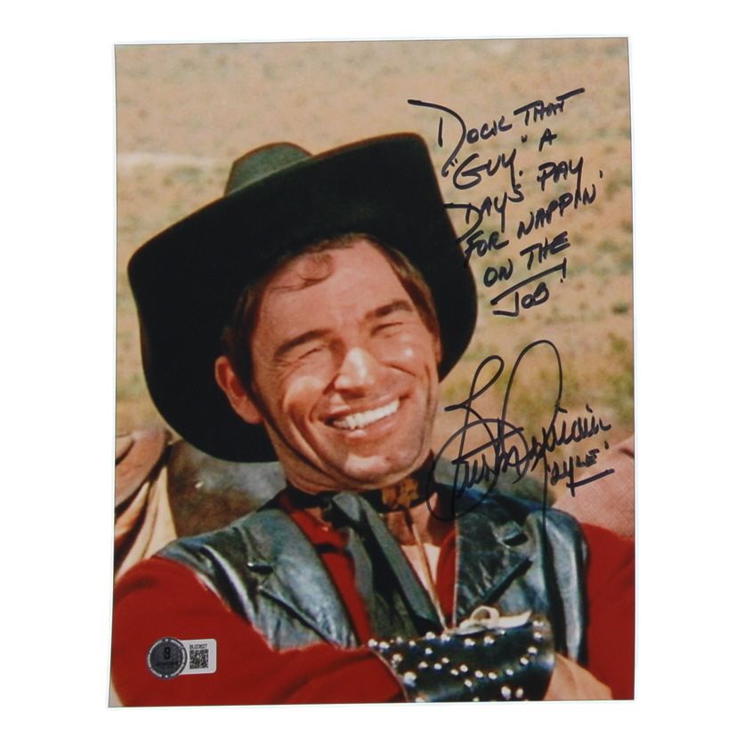 Burton Gilliam Signed "Blazing Saddles" 8x10 Photo with Movie & Character Inscriptions (Beckett) at PristineAuction.com Burton Gilliam Signed "Blazing Saddles" 8x10 Photo with Movie & Character Inscriptions (Beckett) at PristineAuction.com