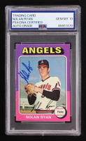 Nolan Ryan Signed 1975 Topps Mini #500 (PSA | Autograph Graded PSA 10) at PristineAuction.com