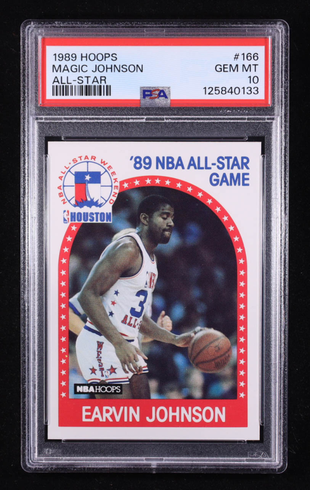 Magic Johnson 1989-90 Hoops #166 AS (PSA 10)