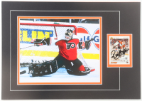 Ron Hextall Signed 12x17 Custom Matted Sports Card Display with Photo (JSA) at PristineAuction.com