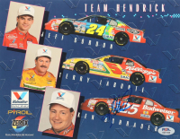 Ken Schrader Signed 1995 Hendrick Motorsports Chevy Lumina NASCAR Picture Bio Jumbo Card (PSA) at PristineAuction.com