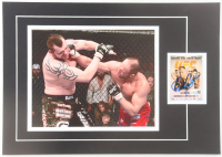 Randy Couture Signed 12x17 Custom Matted Sports Card Display with Photo (JSA) at PristineAuction.com