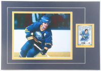 Gilbert Perreault Signed 12x17 Custom Matted Sports Card Display with Photo (JSA) at PristineAuction.com