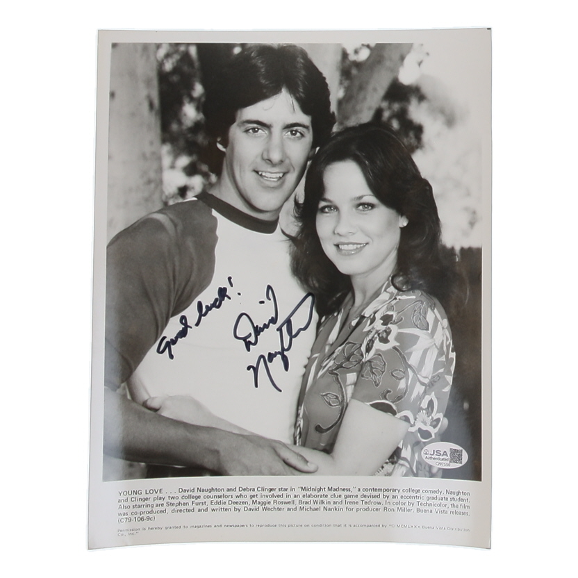 David Naughton Signed "Midnight Madness" 8x10 Photo Inscribed "Good Luck!" (JSA) at PristineAuction.com David Naughton Signed "Midnight Madness" 8x10 Photo Inscribed "Good Luck!" (JSA) at PristineAuction.com