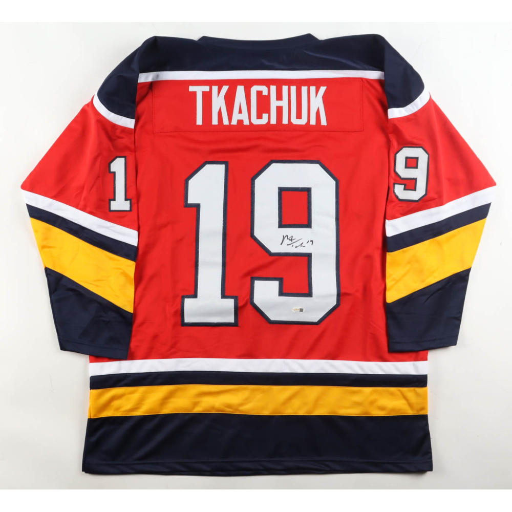 Matthew Tkachuk Signed Jersey (JSA) at PristineAuction.com