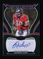 Warren Sapp 2025 Certified Canton Certified Signatures Green Etch #17 #11/15 at PristineAuction.com