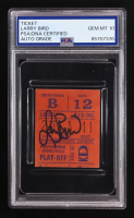 Larry Bird Signed NBA Madison Square Garden Playoff Original Ticket Stub (PSA Auto 10) at PristineAuction.com