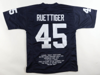Rudy Ruettiger Signed Career Highlight Stat Jersey (JSA) at PristineAuction.com