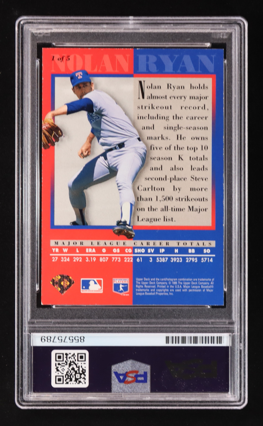 Nolan Ryan Signed 1995 Upper Deck FanFest #1 (PSA | Auto 10) at PristineAuction.com Nolan Ryan Signed 1995 Upper Deck FanFest #1 (PSA | Auto 10) at PristineAuction.com